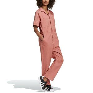 Adidas short sleeve boilersuit ash pink NWT
